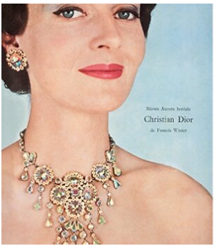 reklama naszyjnika christian dior z kryształami swarovski