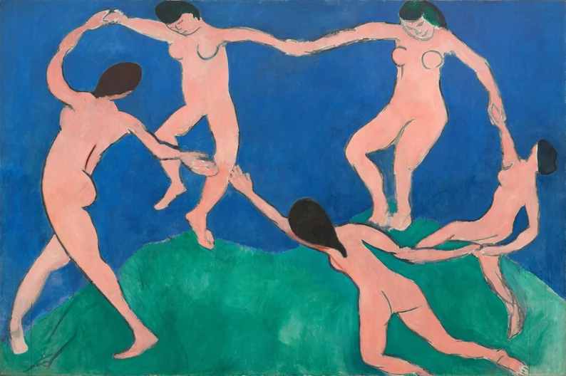 Henri Matisse, Taniec I, 1909, (Muzeum Sztuki Nowoczesnej, Nowy Jork)